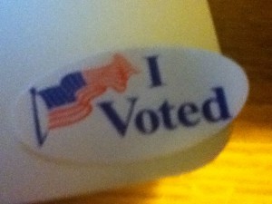 My voting sticker