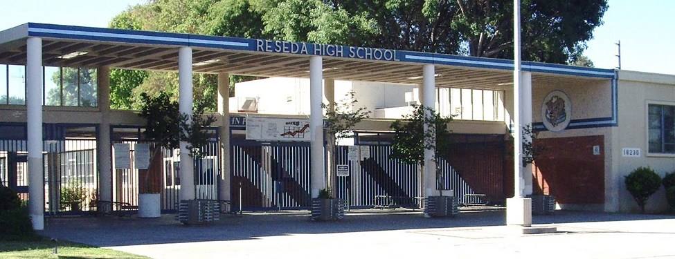 Reseda High School front entrance