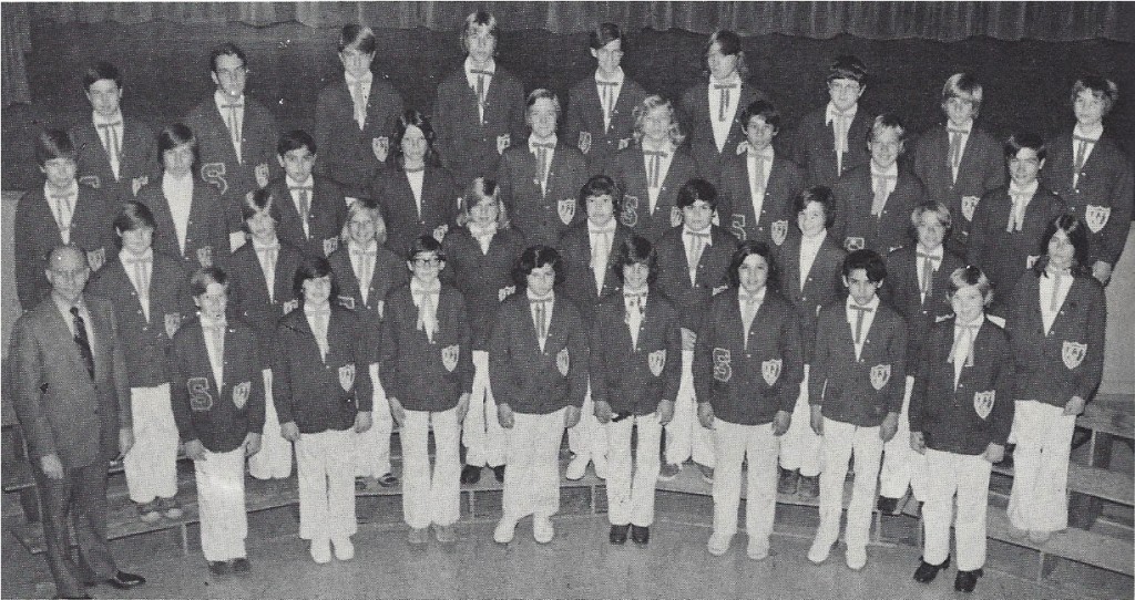 Sequoia Junior High School Boys' Senior Glee 1974-75
