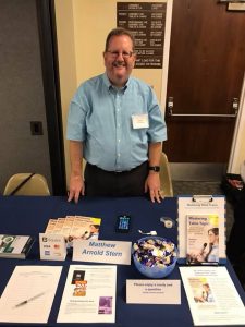 My booth at Indie Author Day 2017