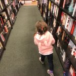 Granddaughter at bookstore
