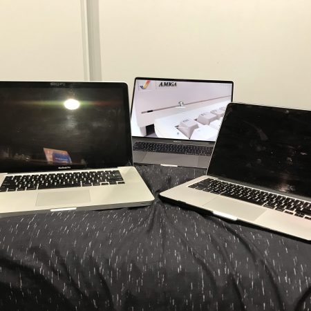MacBook Pro computers old and new