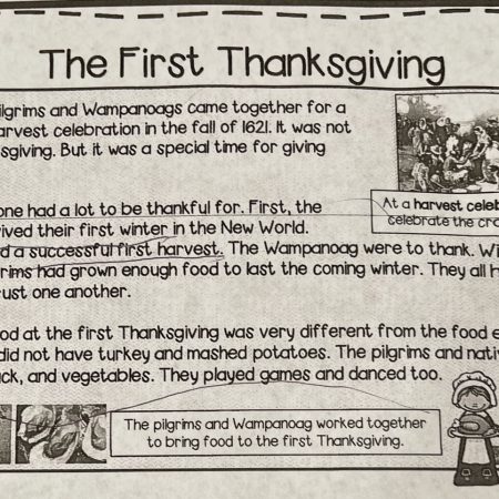 What we teach about Thanksgiving