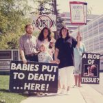 Anti-abortion protest in the 80s