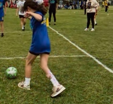 Granddaughter playing unified soccer