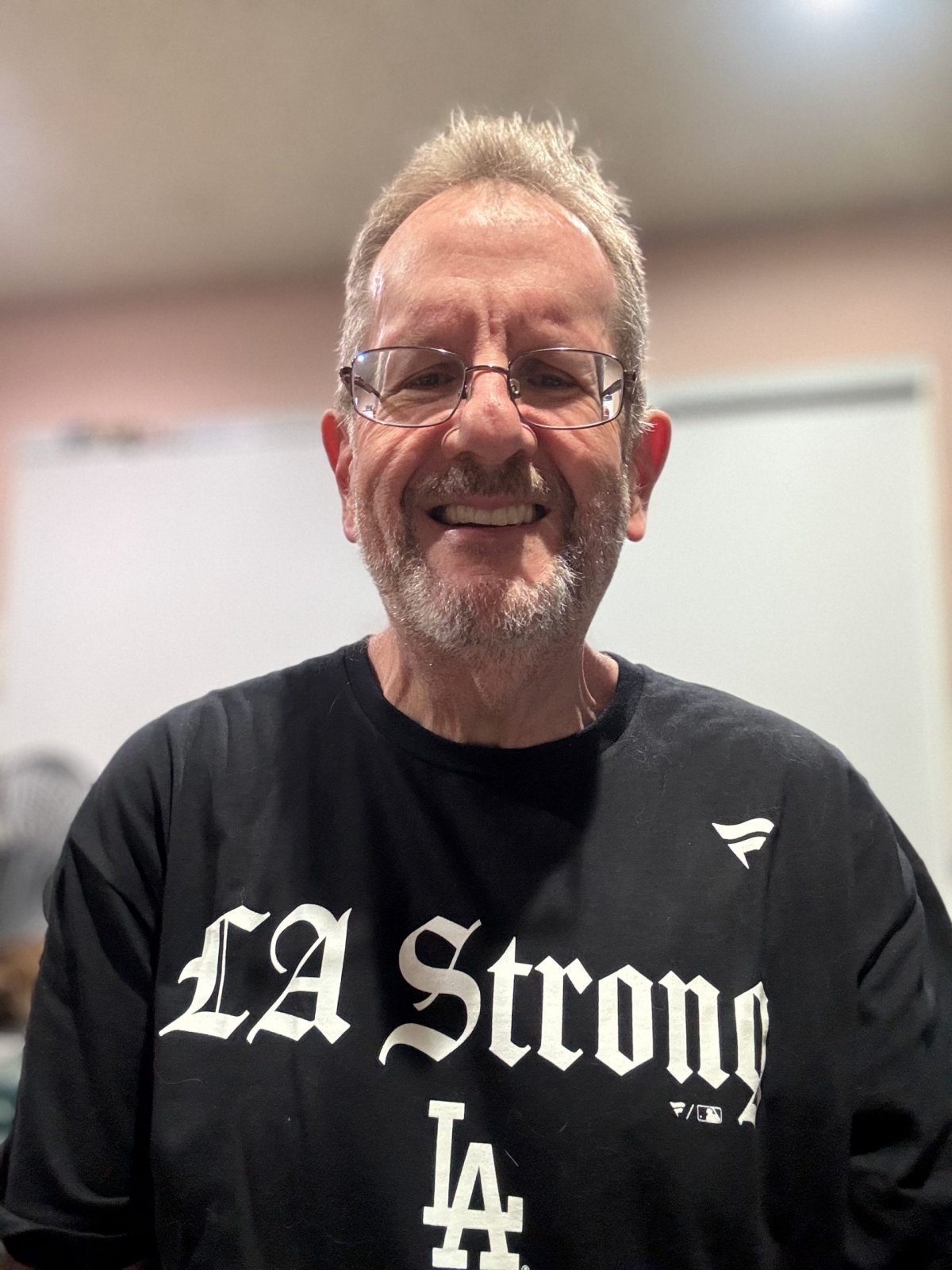 Me in an LA Strong t-shirt