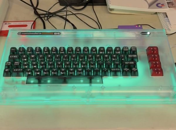 A Commodore 64 Ultimate in use at the Commodore LA Super Show